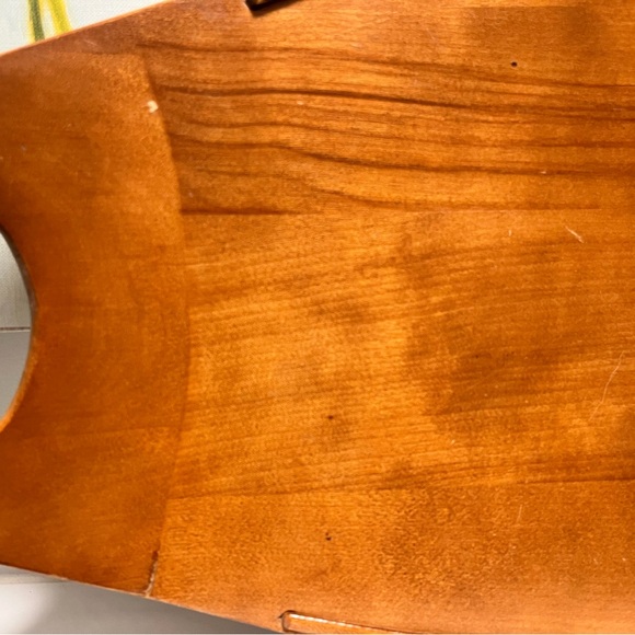 Baribocraft Canada Wood Serving Tray with Handles 24x12in Vintage - Picture 3 of 9